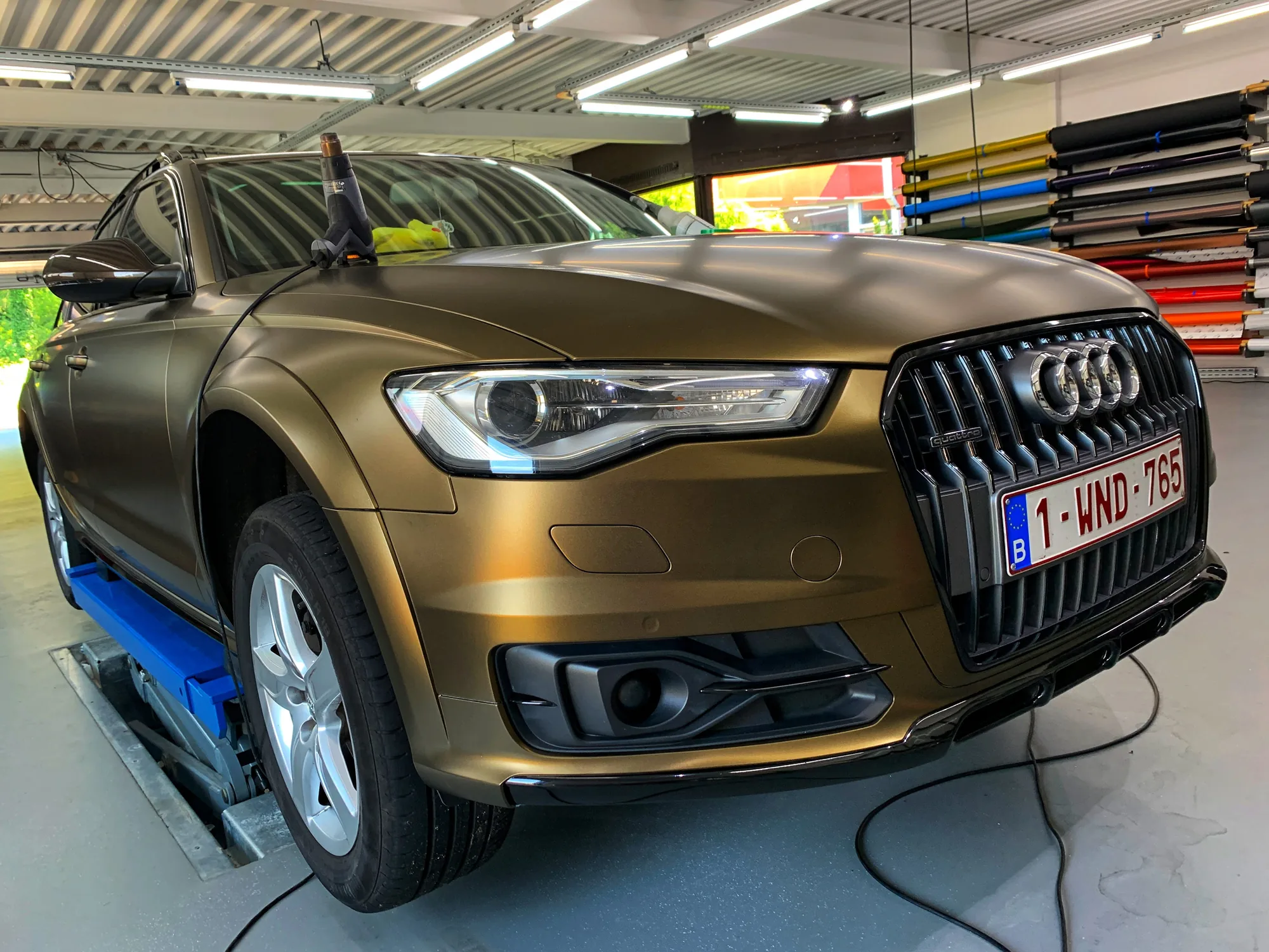 AUDI A6 ALLROAD MATTE BOND GOLD — Audi A6 Allroad — FRD × WMR