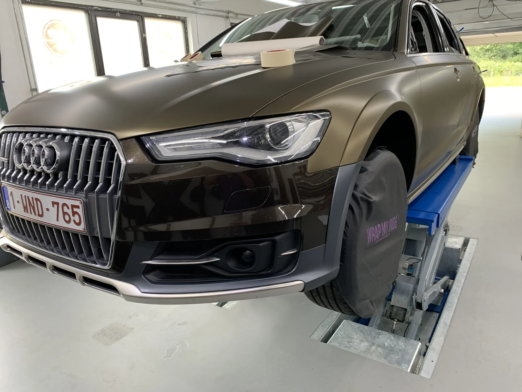 AUDI A6 ALLROAD MATTE BOND GOLD — Audi A6 Allroad — FRD × WMR