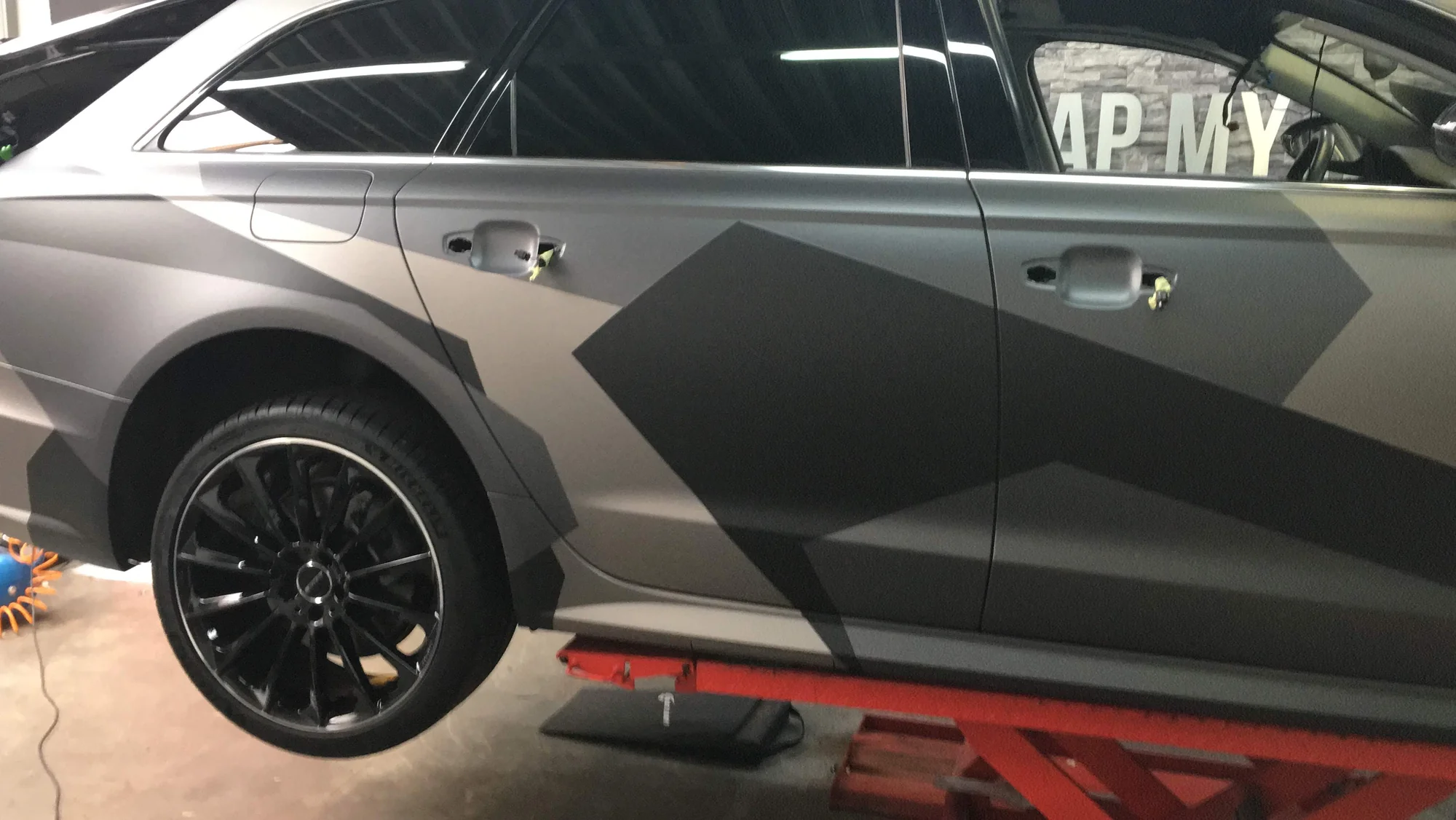 Audi A6 Jon Olson racing stripes by Wrap My Ride