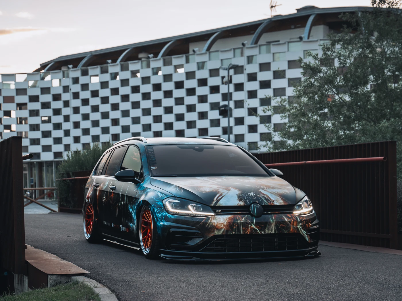 VW Golf R Variant Diablow livery — voorkant — FRD × WMR