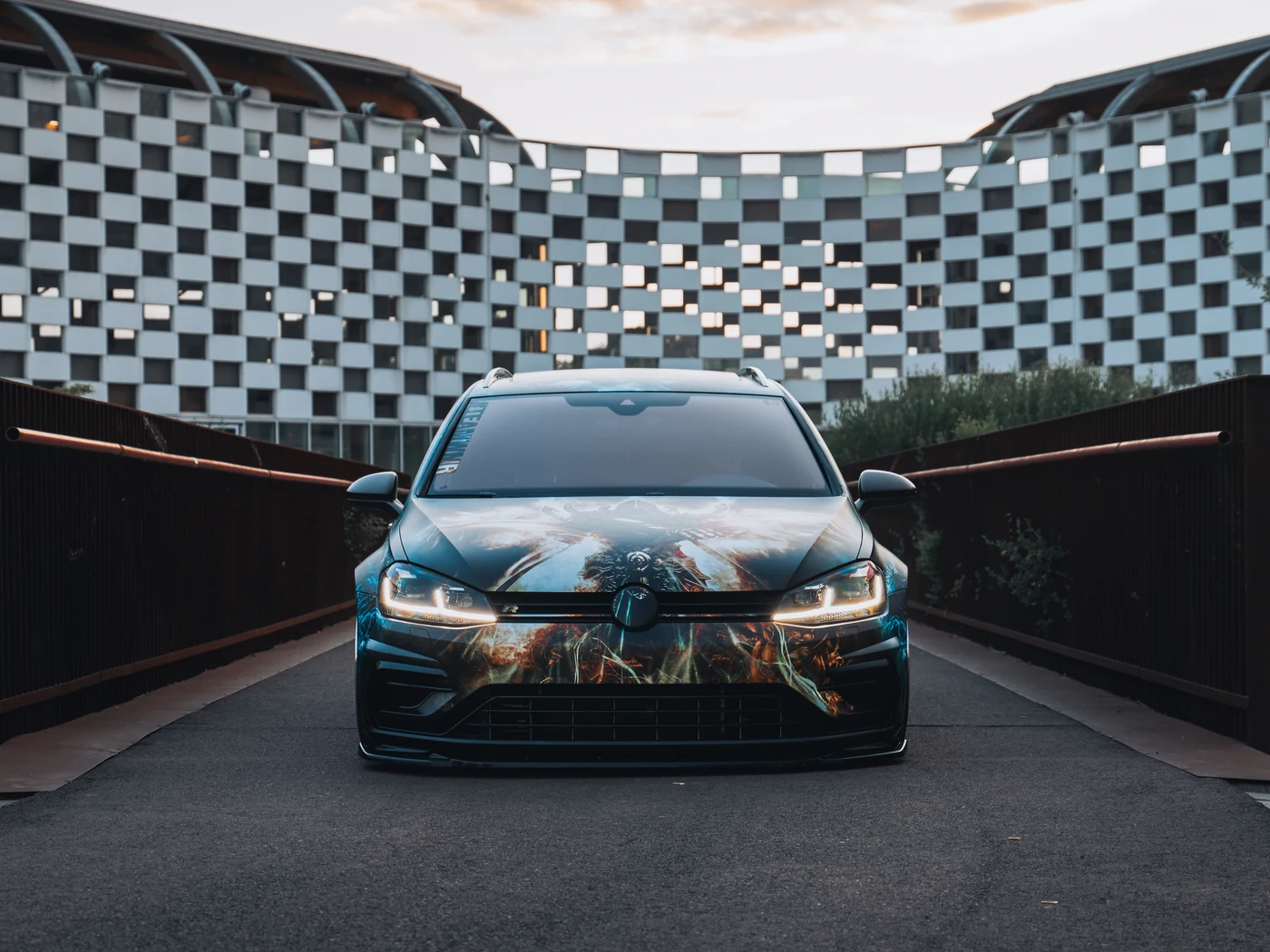 VW Golf R Variant Diablow livery — achterkant — FRD × WMR