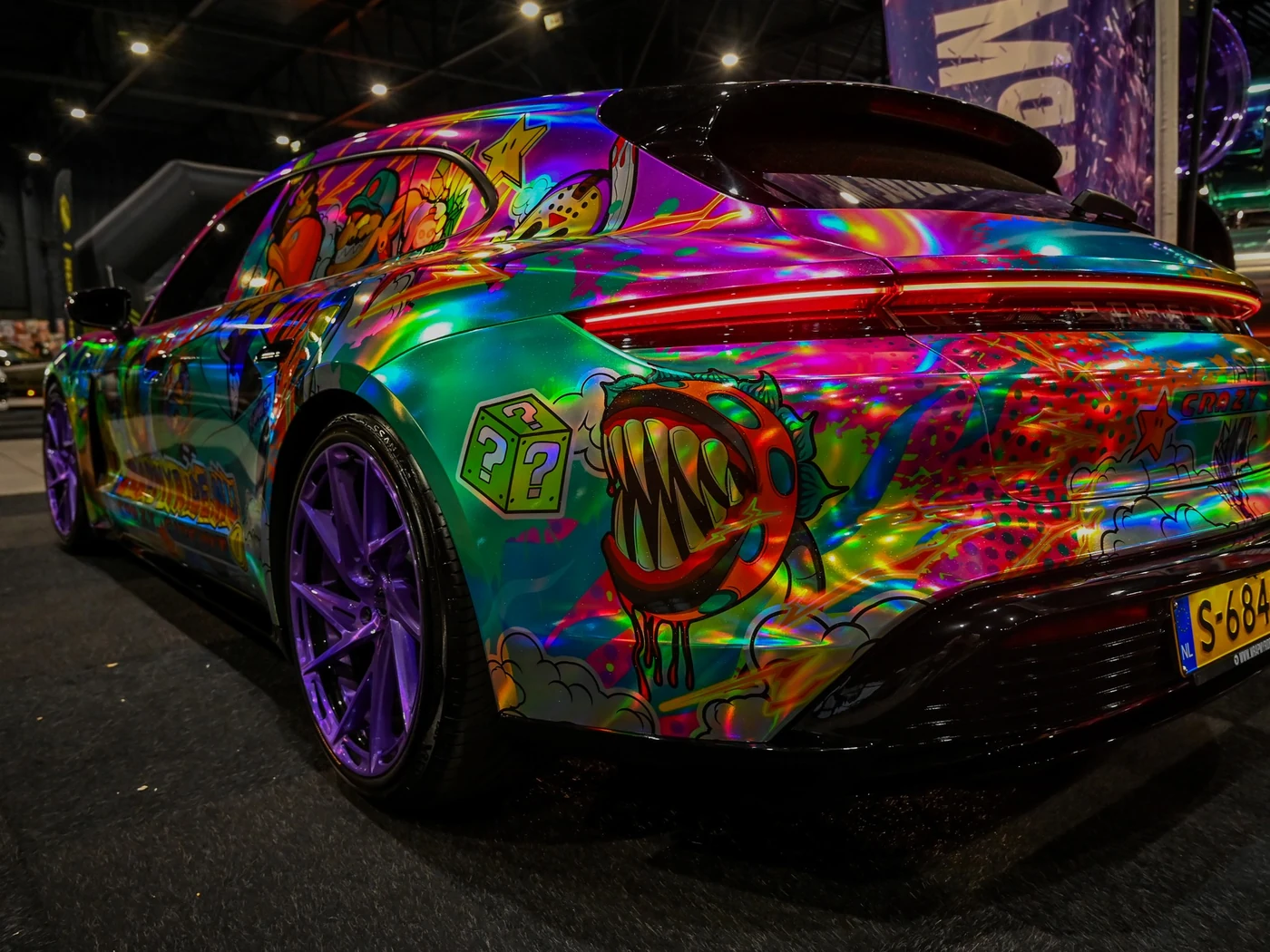 Porsche Taycan Taykart Deluxe livery — achterkant — FRD × WMR