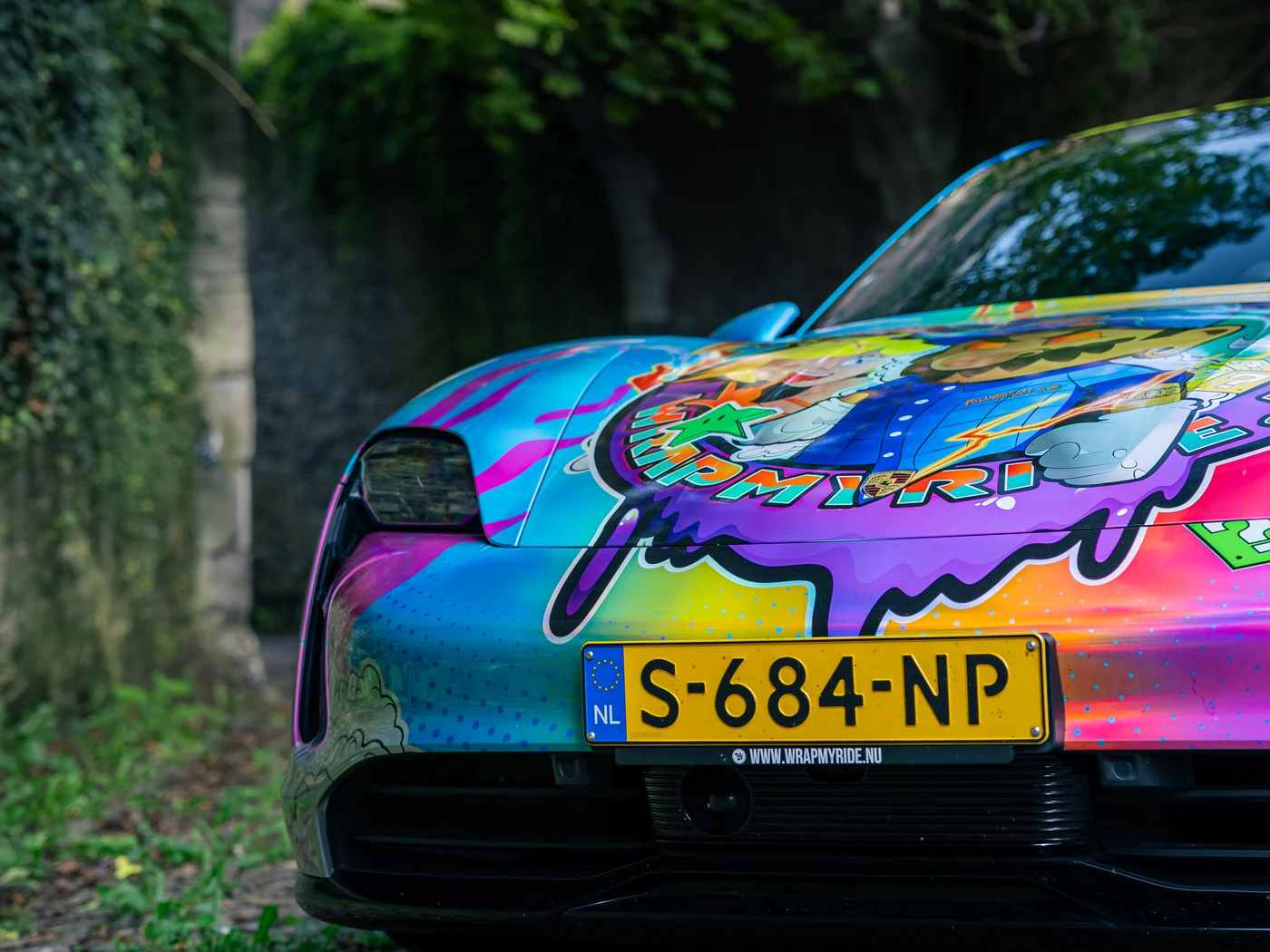 Porsche Taycan Taykart Deluxe livery — detail abstract — FRD × WMR