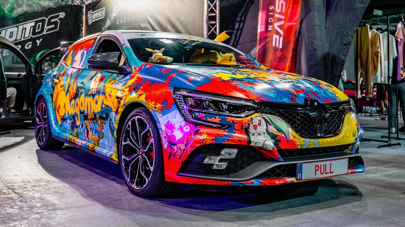 Renault Mégane RS anime pop art livery by Frank Ricci Design × WMR