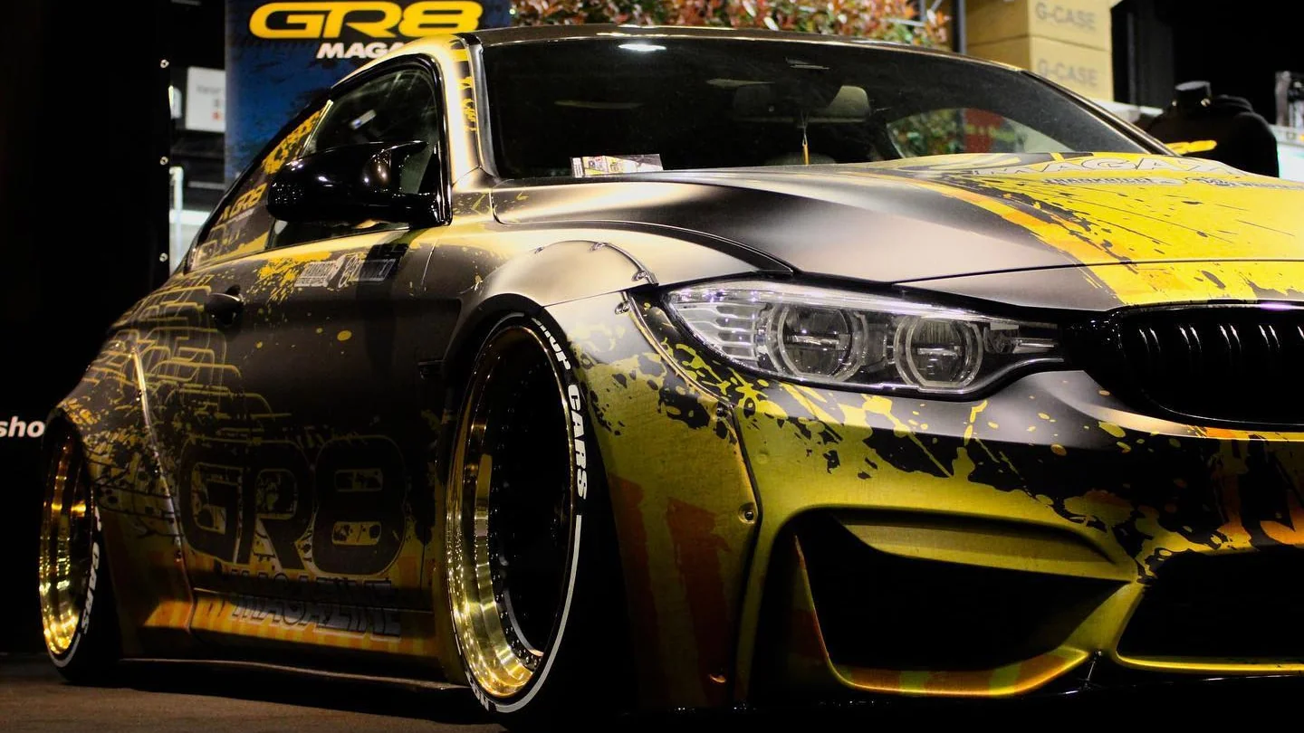 BMW M4 Liberty Walk GR8 Magazine custom livery wrap by Wrap My Ride