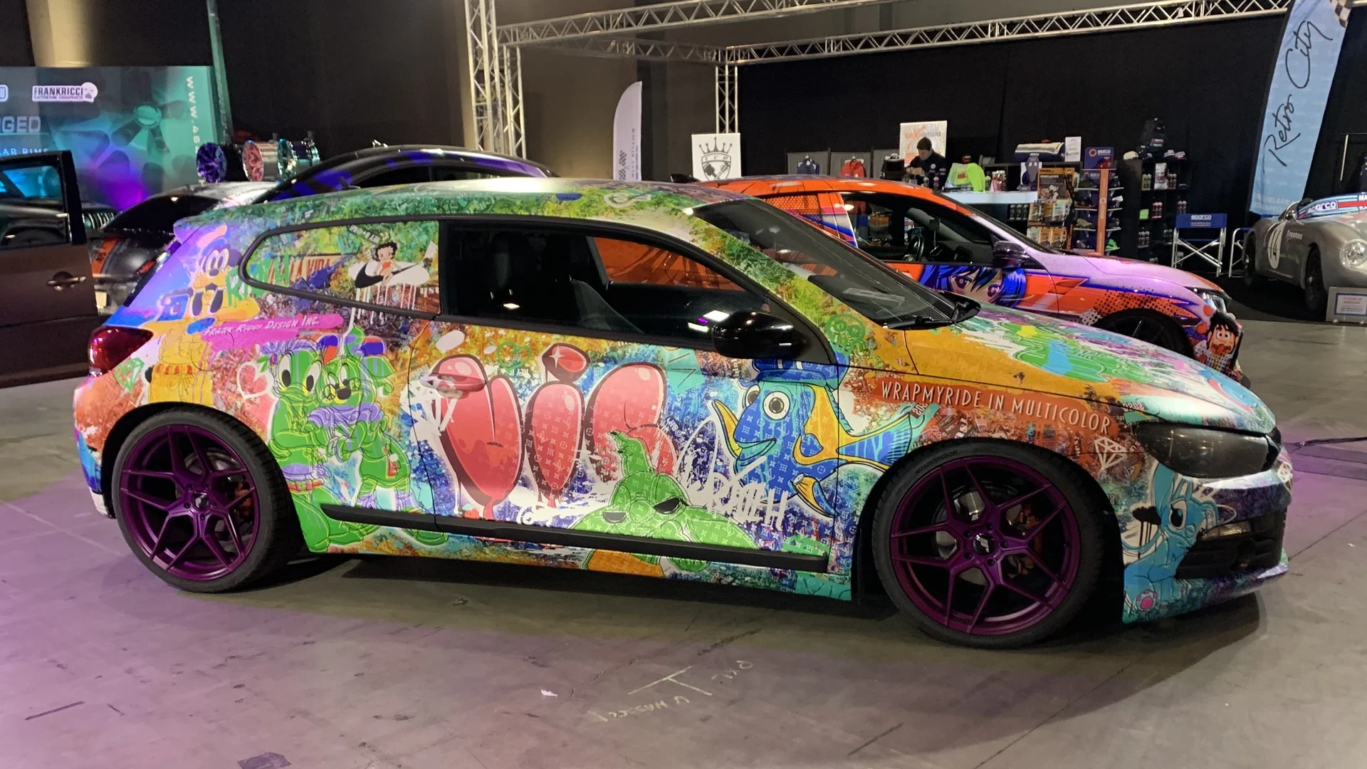 Volkswagen Scirocco Psycho Rocco custom livery wrap by Frank Ricci Design × Wrap My Ride